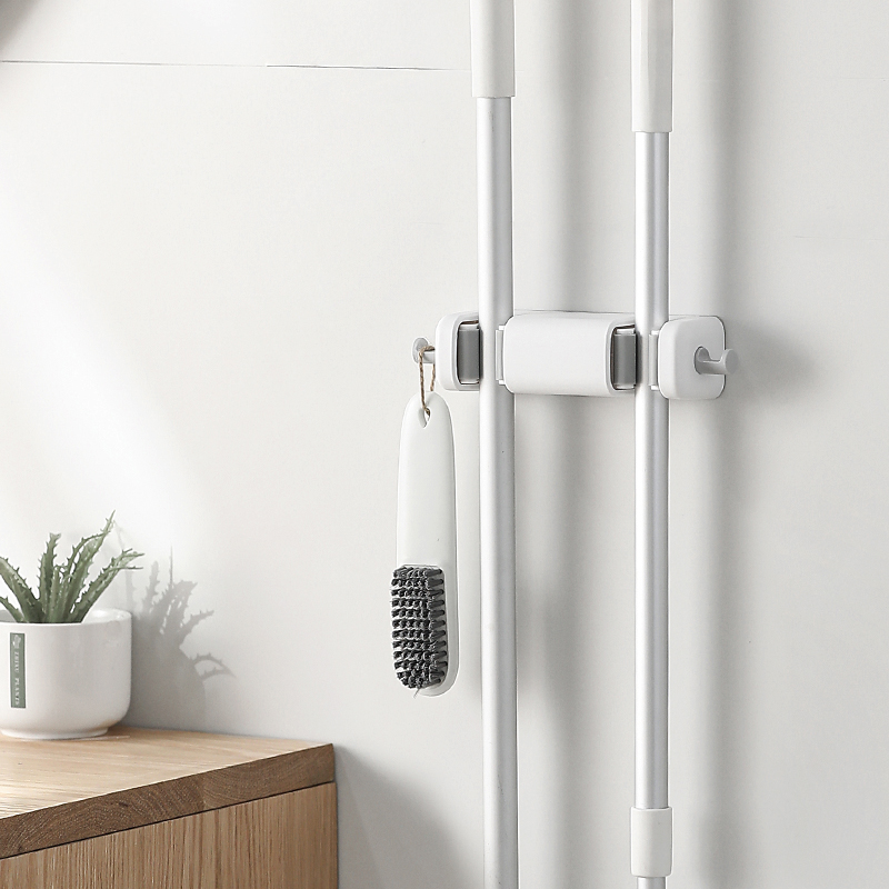 卫生间门后拖把收纳夹子