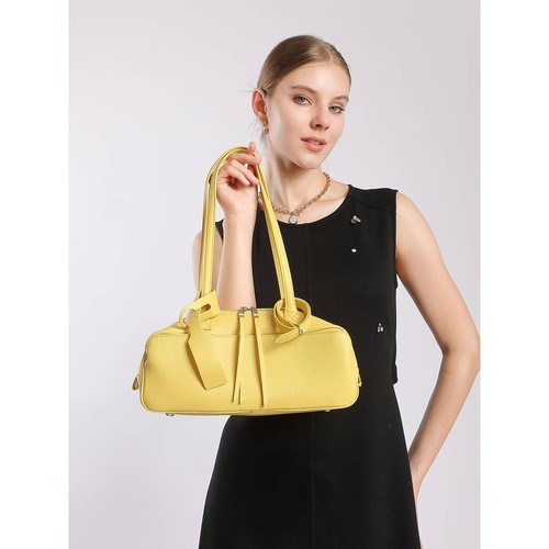 官方正品冬季头层牛皮保龄球腋下包单肩包吐司包枕头包大容量通勤