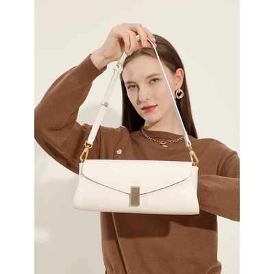 官方正品高级感小众真皮包包女2025新款潮时尚百搭单肩斜挎包通勤