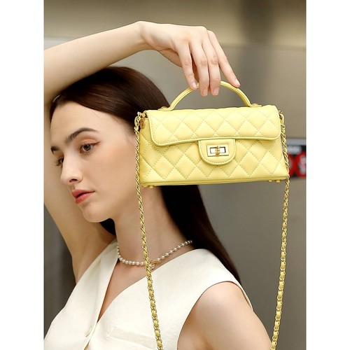 官方正品小香风链条轻奢时尚女士真皮女包2025新款手提单肩斜挎包