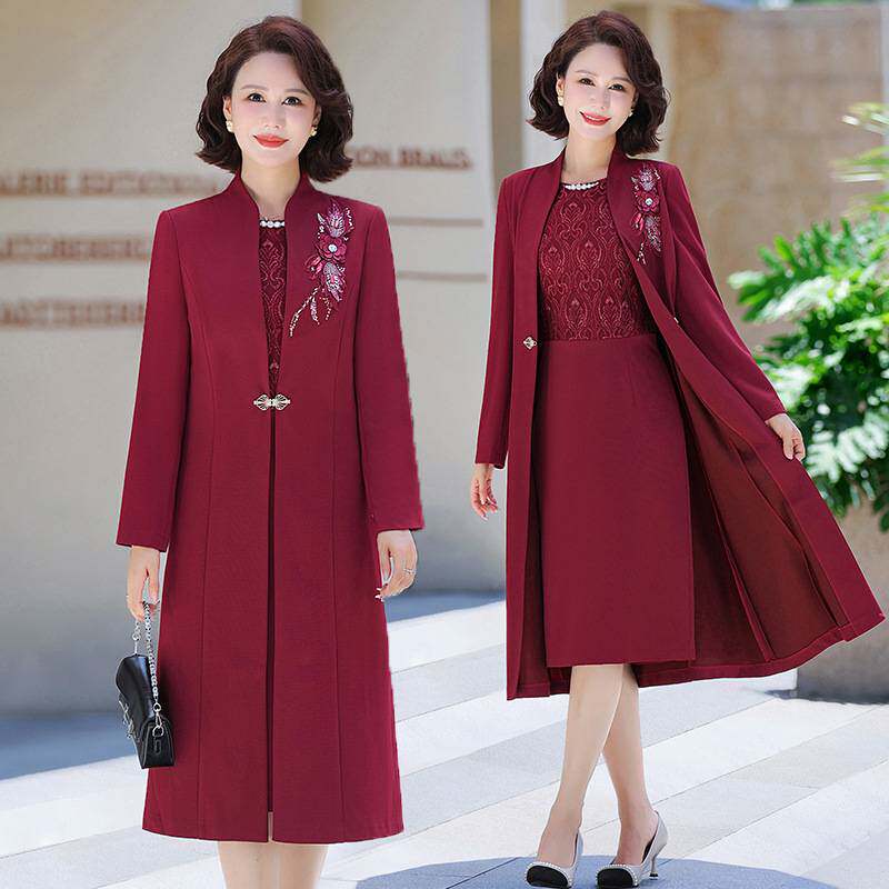 官方正品高贵喜婆婆婚宴装2026新款结婚礼服女中老年妈妈春秋季套