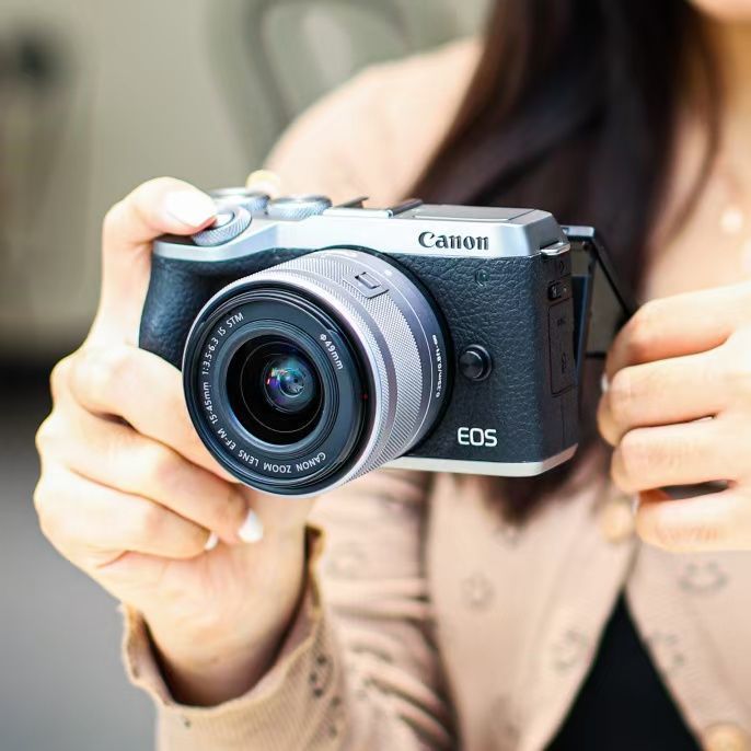 佳能EOS M6 微单反相机入门级学生高清数码旅游佳能m6 Mark2 二代