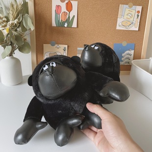 BIBIG的杂货铺可爱黑猩猩毛绒公仔搞笑猴子玩偶娃娃生日礼物包邮