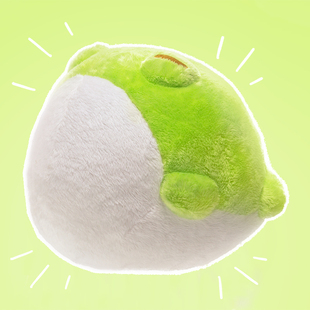 BIBIG杂货铺可爱软萌憨憨绿豆蛙公仔圆滚滚青蛙玩偶摆设生日礼物