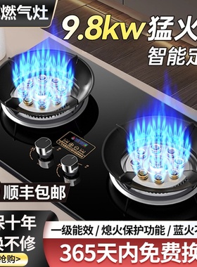 樱花燃气灶家用双灶嵌入式天然气灶台式液化气煤气炉节能猛火炉灶
