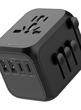 旅行充电器USB带Type C插座美规欧规英规澳规3092A2C多功能充电