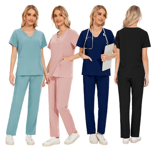 多色速干护工实验服两件套