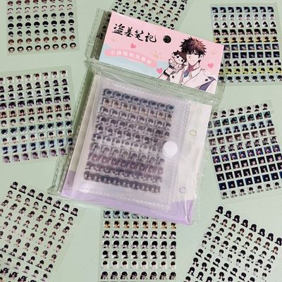 盗墓笔记小鼻嘎贴纸黑瞎子张起灵二次元手账迷你防水贴画学生礼物