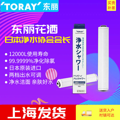 日本东丽除氯净水花洒滤芯