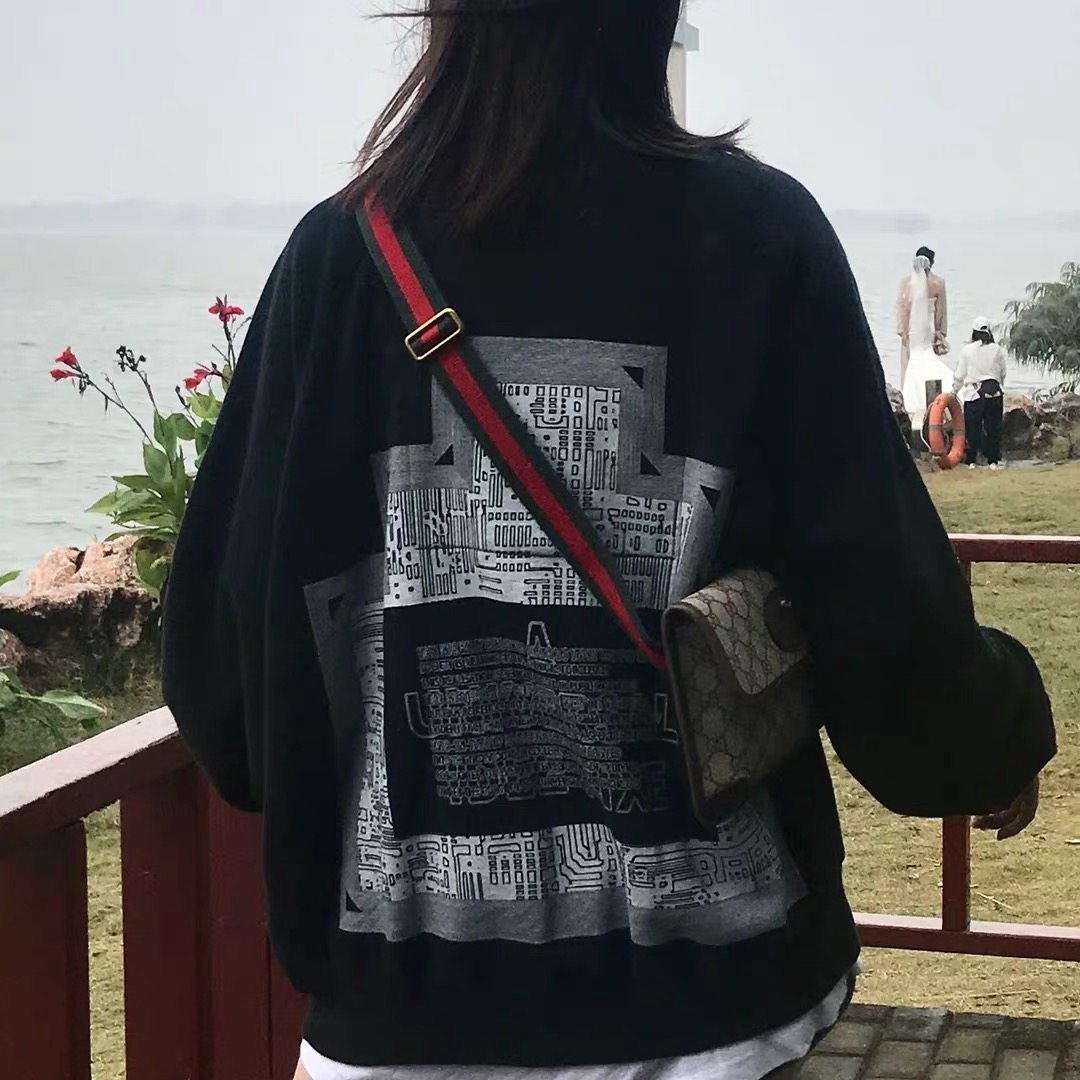 CAVEMPT 19AW IDEE FIXE BIG CREW NECK日系通灵塔插肩套头CE卫衣