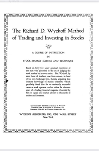 Richard D.Wyckoff Method of Trading and Investing in Stocks