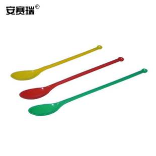 10套装 安赛瑞塑料药匙三件套 实验室塑料小勺药粉勺微量取样药