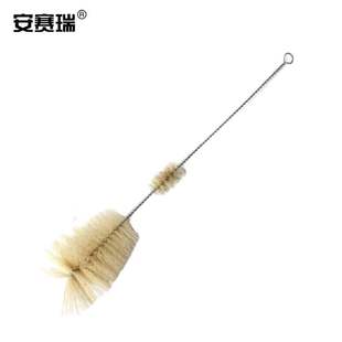 2根装 安赛瑞容量瓶刷 实验室猪毛清洁刷子清洗刷适合1000ml容