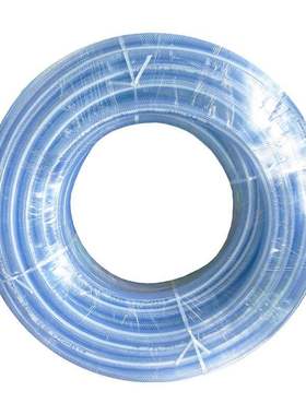 元汗673PVC四季软管4分50米蓝色三层蛇皮管透明柔软线管浇地园林