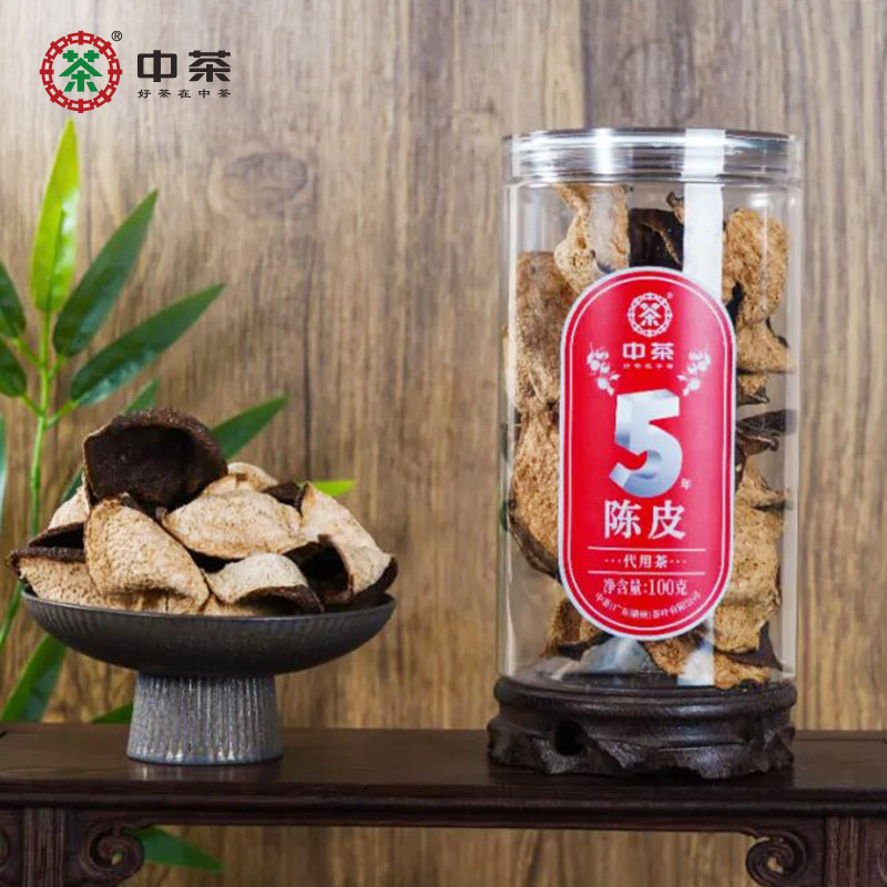 中茶五年陈化陈皮代用茶图片
