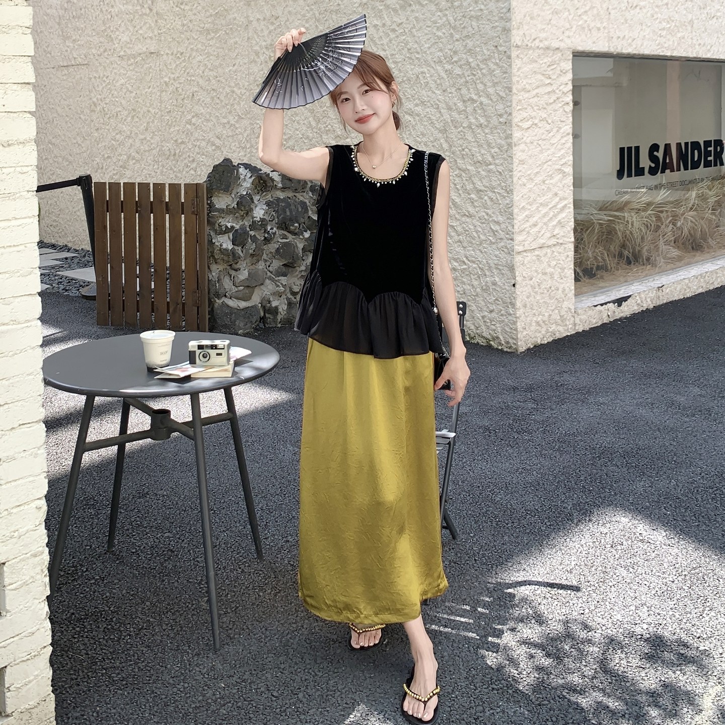 通勤风休闲风时尚套装裙子复古宽松miu系大小姐Y3K蕾丝显瘦气质,女装套装/套裙,浙宝131