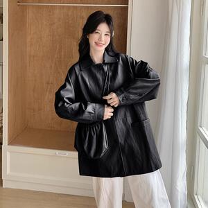 现货   新品 PU皮衣外套送包包131-7161P165K238图片