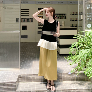 夏季新品拼接半身裙套装131-7339P145K218图片
