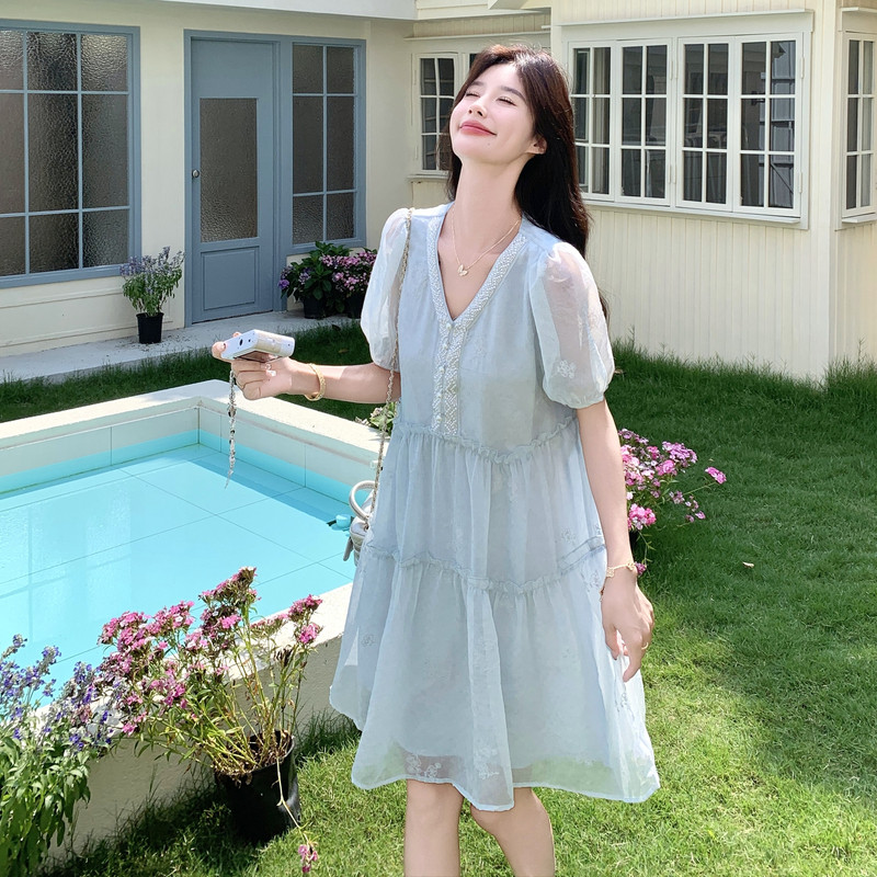 新品现货镶钻网纱连衣裙131-7329P155K228,女装连衣裙,浙宝131