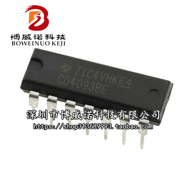 CD4093BE DIP-14 原装进口TI (德洲)只做全新