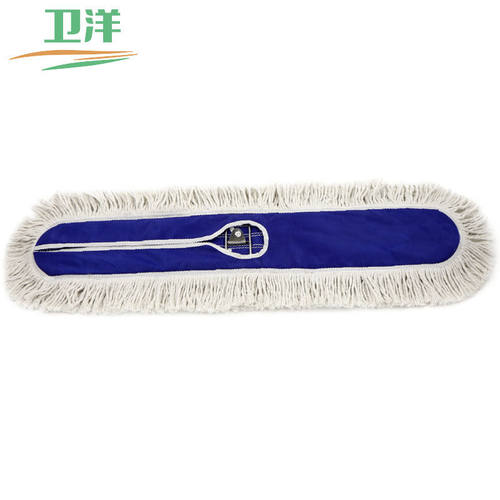卫洋WYF-135平板尘推拖把商用酒店工厂物业地面棉线排拖100cm替换