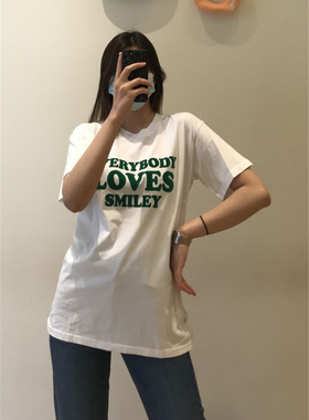 2021SMILEY笑脸印花有机棉短袖T恤SFPTS00851