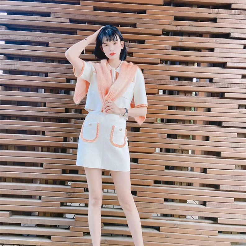 maje早春新款女装法式半身裙