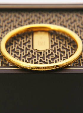 钛钢不掉色福字刻字情侣手镯