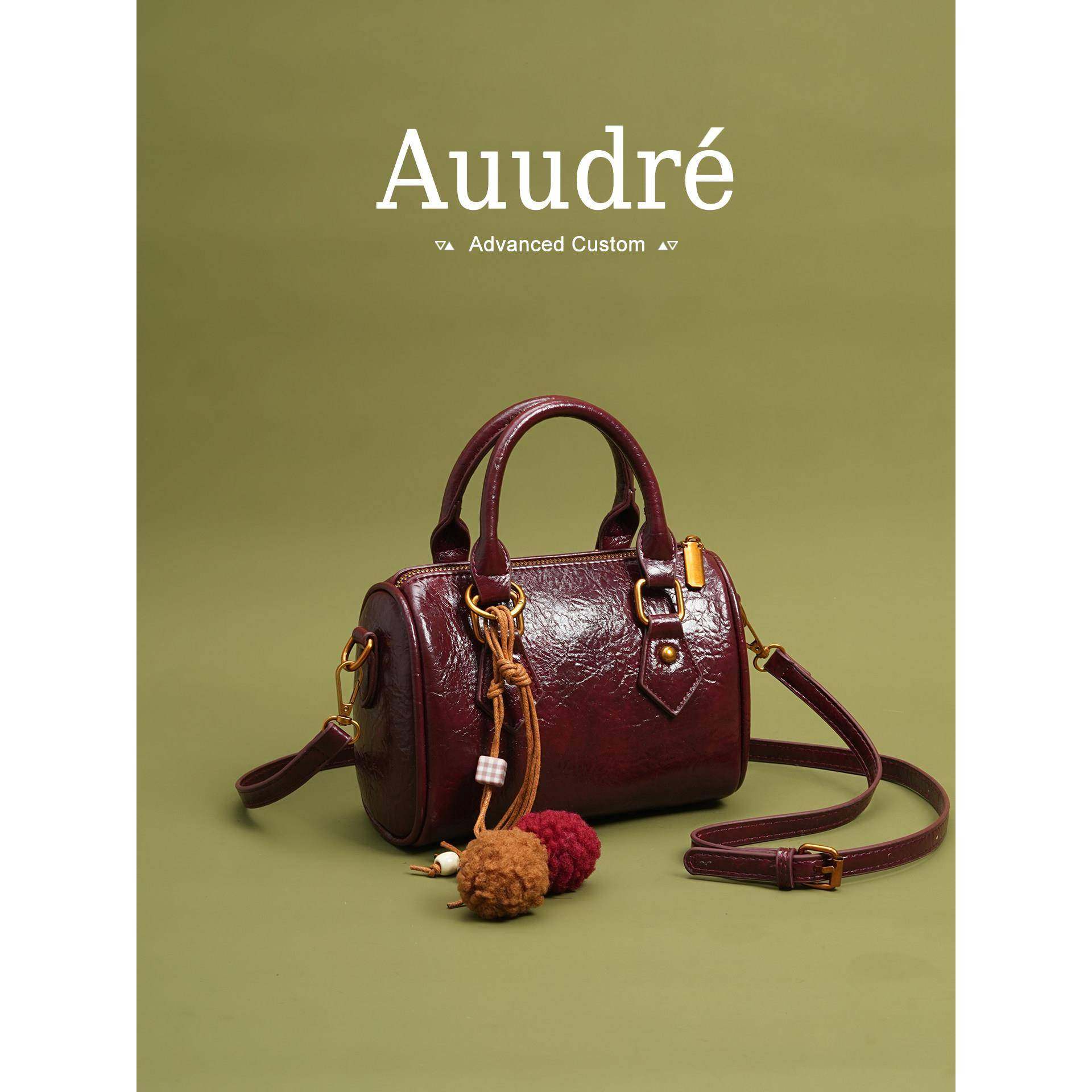 天锚国际高级感洋气红色手提枕头包包女2026新款秋冬通勤斜挎小拎,箱包皮具/热销女包/男包,小方包,淘宝优惠券,粉丝福利购,淘宝优惠卷