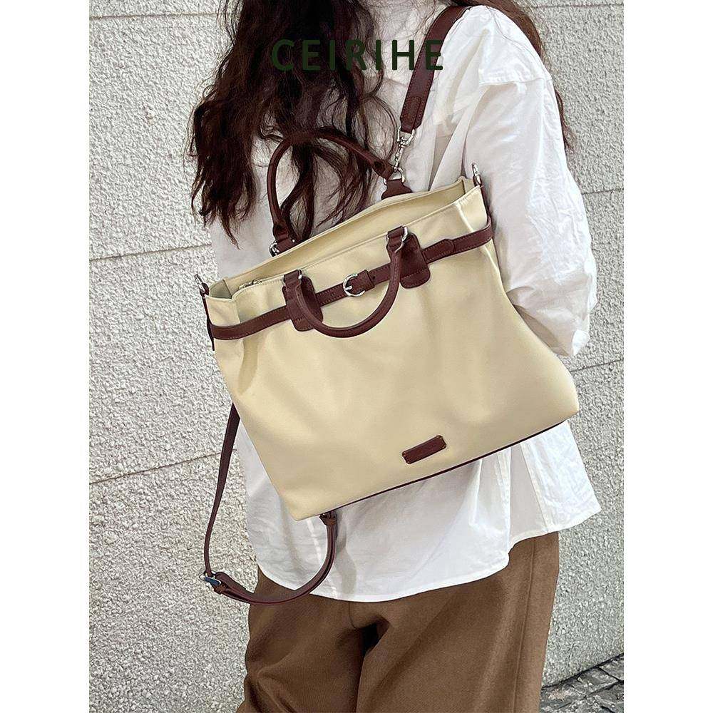 天锚国际大容量笔电双肩包女2026新款通勤揹包尼龙斜挎托托特包,箱包皮具/热销女包/男包,托特包,淘宝优惠券,粉丝福利购,淘宝优惠卷