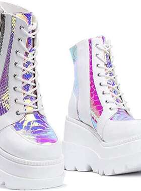 plus size 43 women wedge shoes ladies martin boots女松糕单鞋