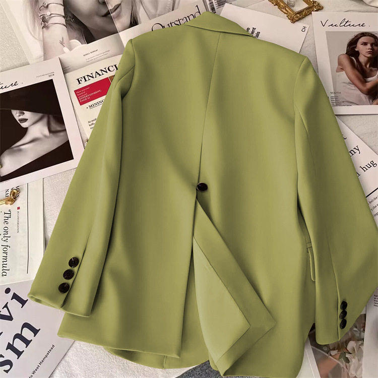 后开叉西装女2024spring women fashion blazer jacket suit coat