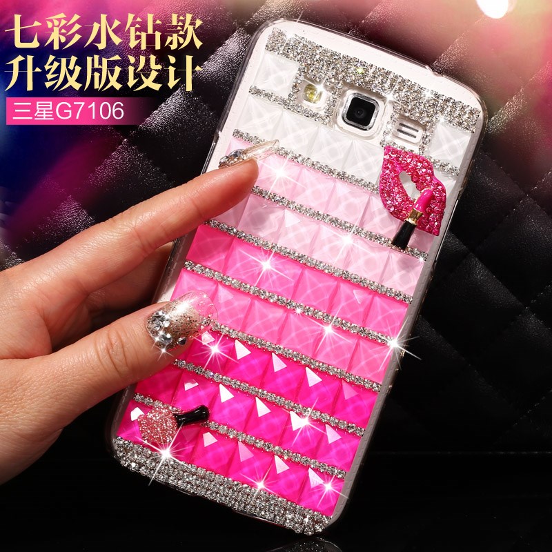 Samsung G7106/Galaxy/G7102/9/G7108 Protective Case,Crystals