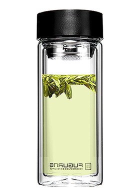 fga 500ml large capacity glass water bottle tea car office