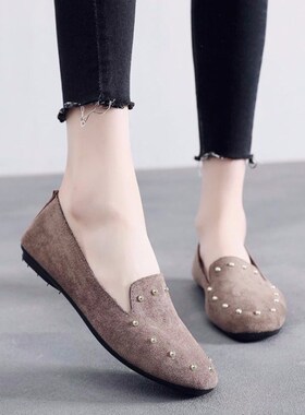 Ladies old Beijing shoes flat doug shoes comfort work shoes