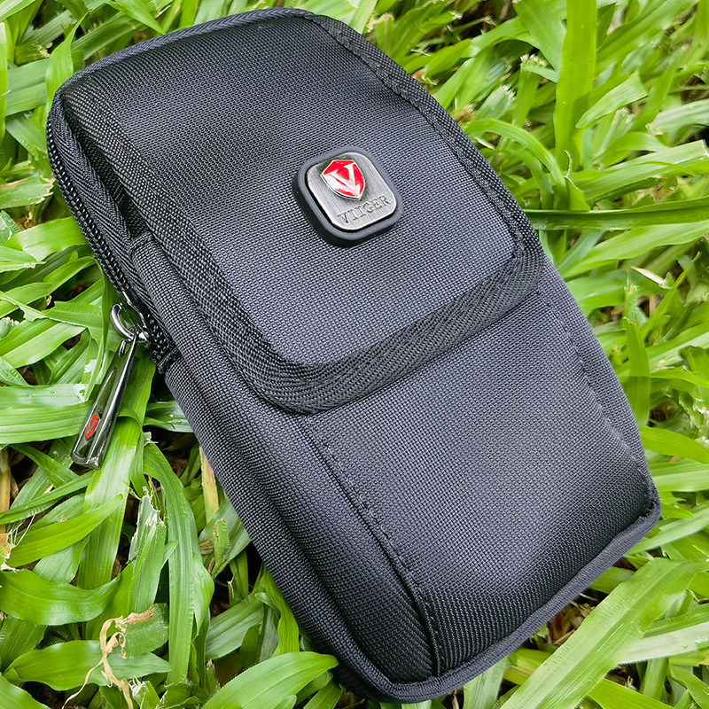 手机腰包男穿皮带竖款 多功能6.7/6.8/6.9寸休闲帆布工地干活苹果