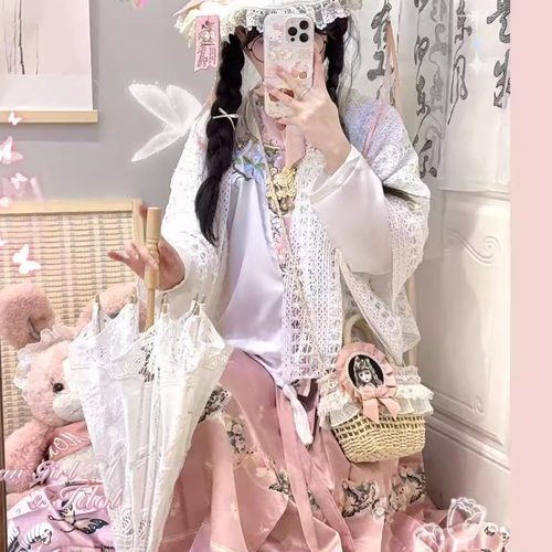 交领刺绣马面裙洛丽塔春夏日常款