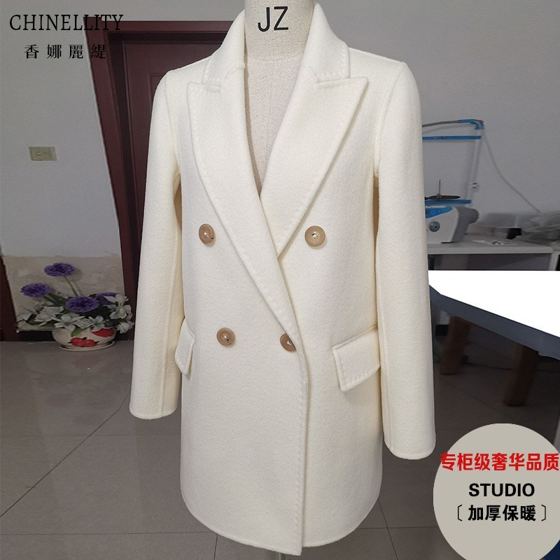 加厚保暖双面羊绒大衣