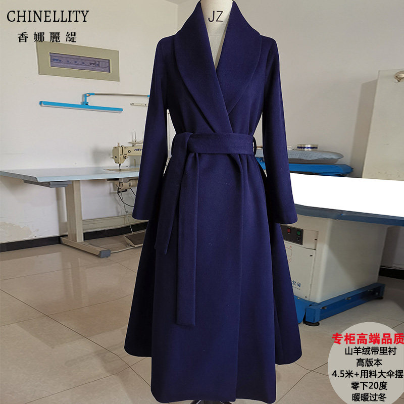 进口山羊绒带里衬大衣
