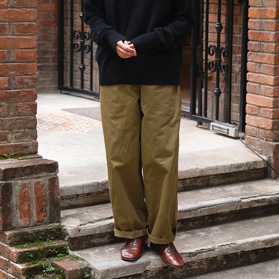 inLESS丨Manuelle Guibal 6933 WORKER PANT SATA 纯棉工装裤女