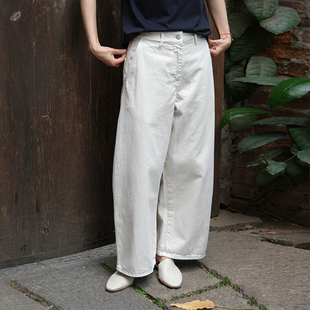 inLESS丨Studio Nicholson CHALCO WIDE CROP 阔腿九分休闲裤女