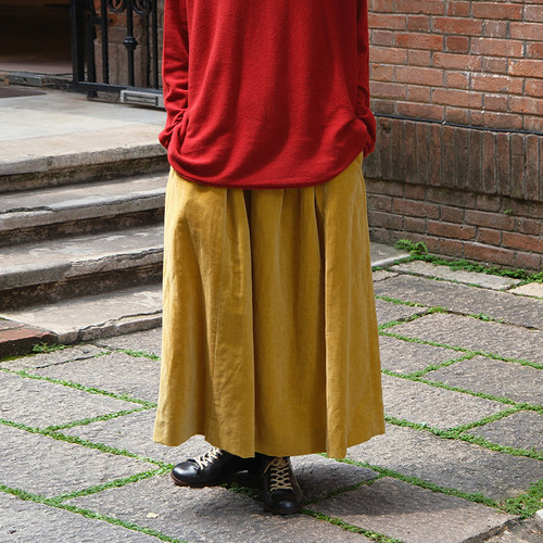 inLESS丨Casey Casey GHOSTY SKIRT 棉麻丝绒半身裙女