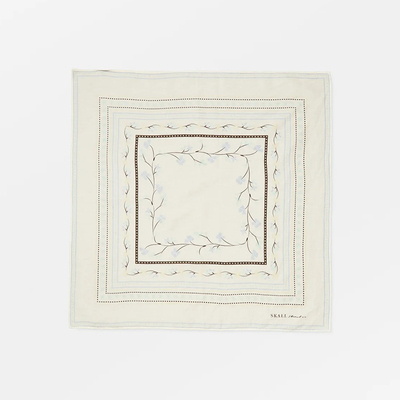 inLESS | Skall Studio Skall floral scarf 55x55 纯棉围巾丝巾