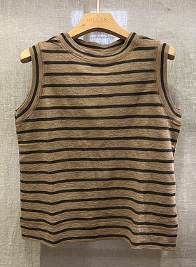 inLESS丨BY BASICS 2022 top sleeveless r-neck 羊毛背心