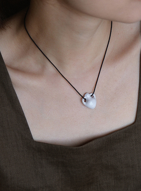 inLESS X WARM DOME Vessel系列 Amphora 小双耳瓶真丝绳短项链女