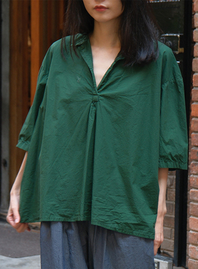 inLESS丨Manuelle Guibal 7032 Vareuse M3/4 WIGWI 纯棉衬衫上衣