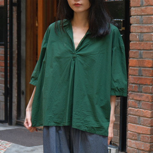 inLESS丨Manuelle Guibal 7032 Vareuse M3/4 WIGWI 纯棉衬衫上衣