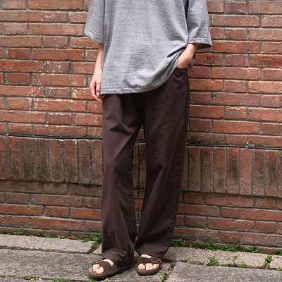inLESS｜YOKO SAKAMOTO 5POCKET EASY PANTS 棉丝长裤休闲裤女