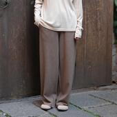 inLESS 女 休闲长裤 REANUDAR 美利奴羊毛直筒裤