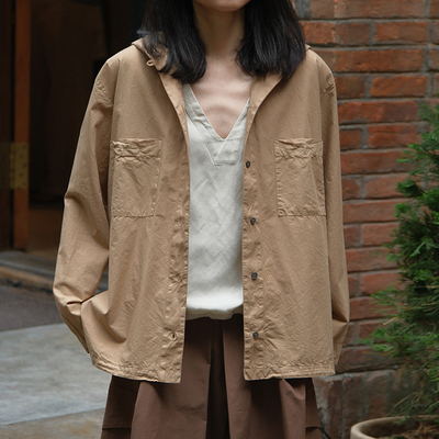 【SALE】Barena 意大利 Camicia Grazia26 纯棉连帽衬衫长袖女
